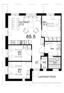 4H+KT+S | 65,5m<sup>2</sup> |  258 070,00 € | Vapaa